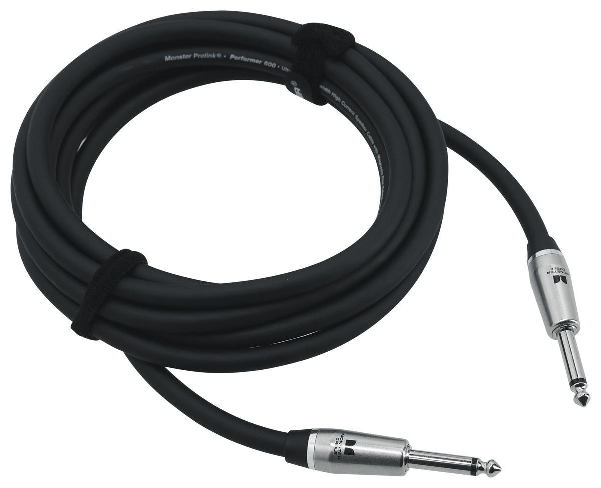 Monster Prolink Performer 600 12' 1/4" TS to 1/4" TS Speaker Cable