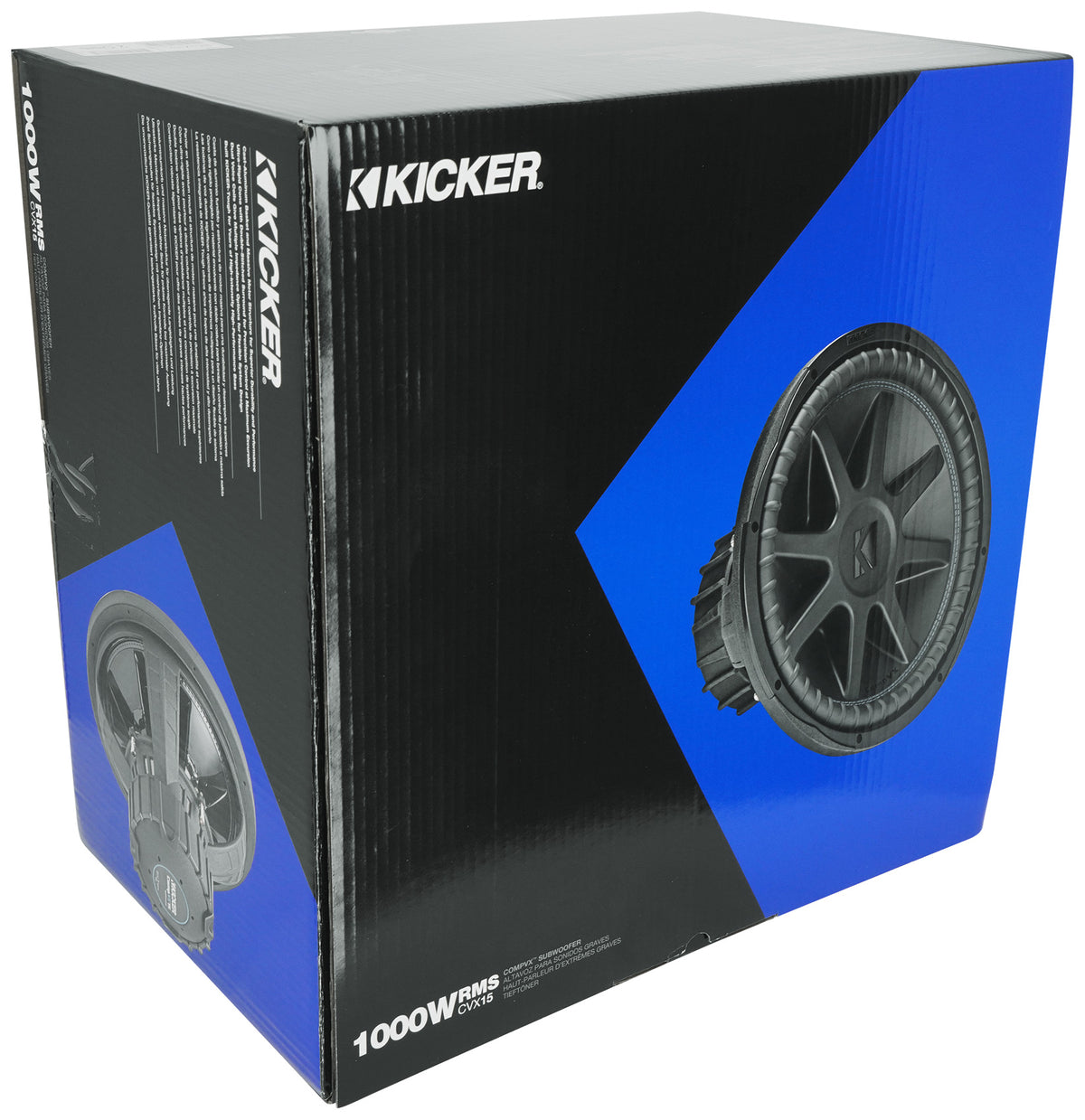 Kicker 50CVX152 COMPVX 15" 1000 Watt Car Audio Subwoofer DVC 2 Ohm Sub CVX152