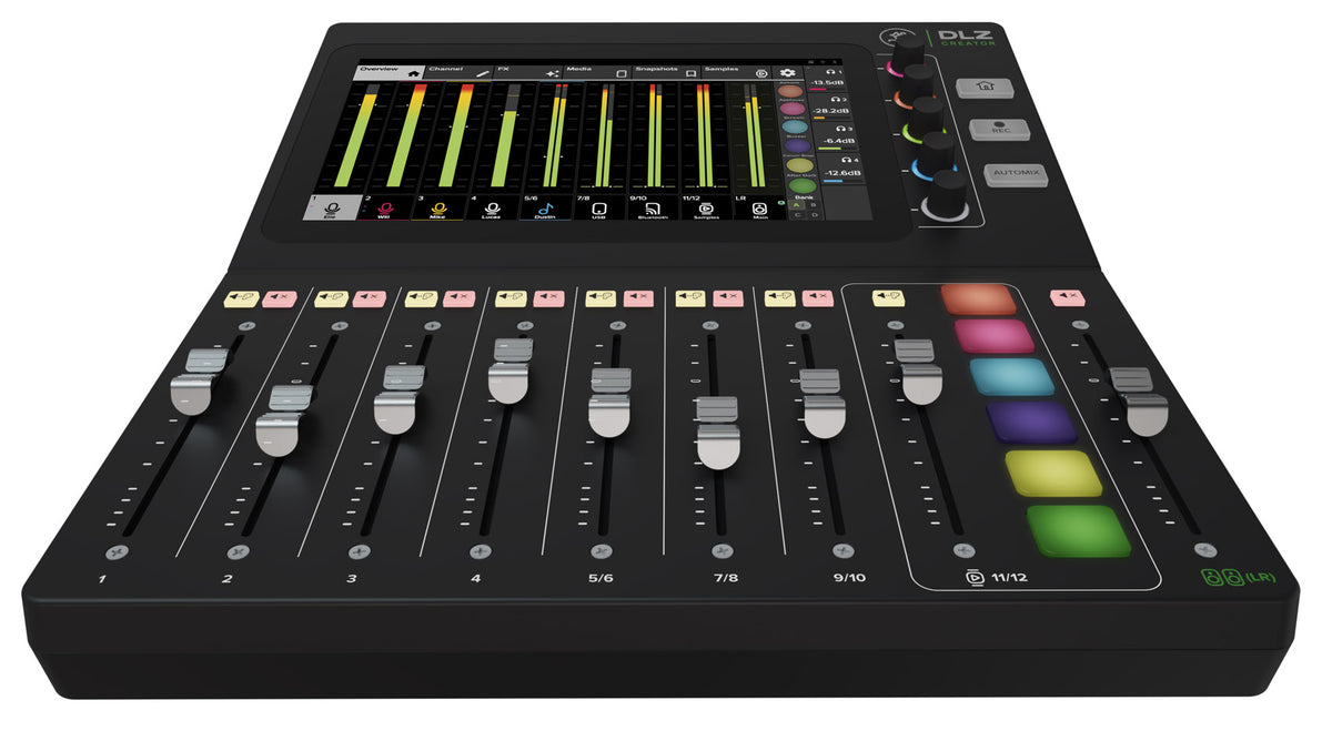 Mackie DLZ Creator Adaptive Digital Mixer for Recording Podcasting and Streaming
