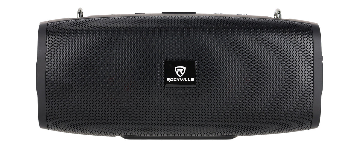 Rockville RPB-KAR Portable Bluetooth Speaker + Karaoke Microphone + Party LED's
