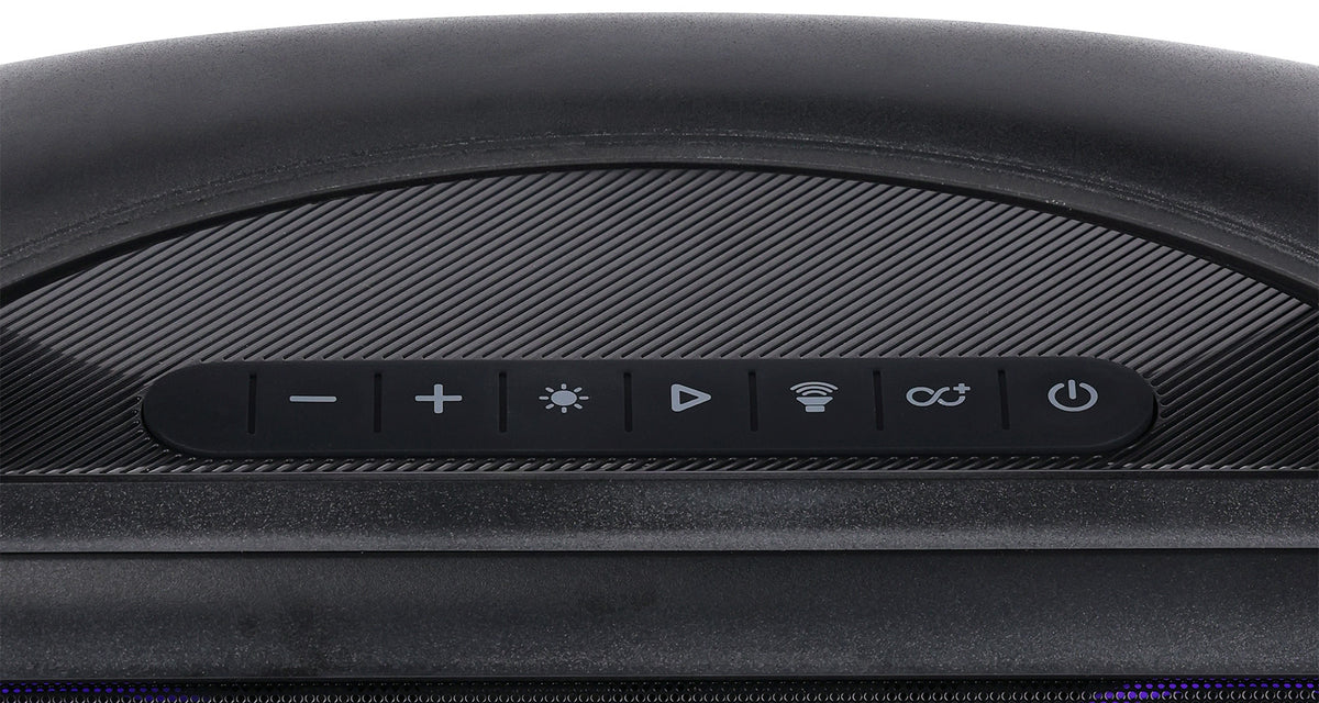 Rockville GO PARTY MAX BASS Large Portable LED Bluetooth Speaker w/Wireless Link