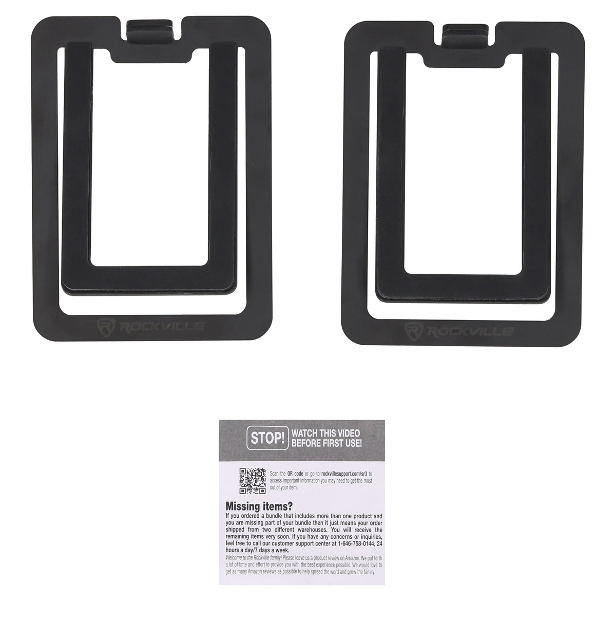 Pair Mackie CR3.5BT 3.5" Studio Monitors w/Bluetooth+Low Profile Riser Stands