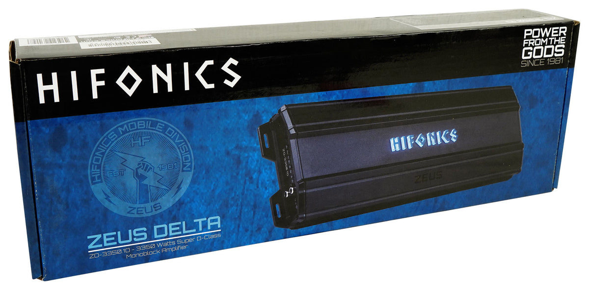 Hifonics ZD-3350.1D 3350 Watt Mono Amplifier 1 Ohm Car Audio Class-D Amp