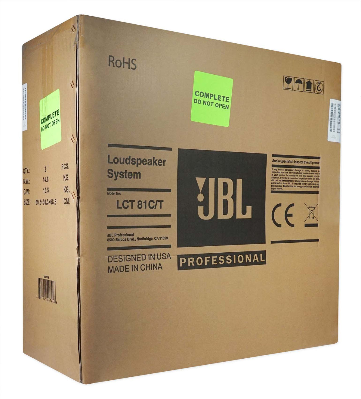 2 JBL LCT 81C/T Commercial Drop Ceiling Tile Speakers For Office/Restaurant/Cafe