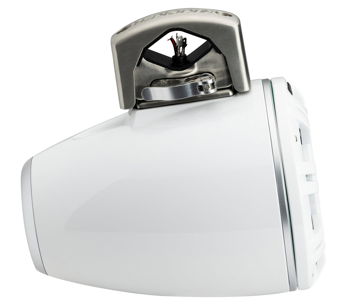 2 Kicker 51KMTCXL8W 8" White Horn Loaded Marine Wakeboard Tower Speakers KMTCXL8