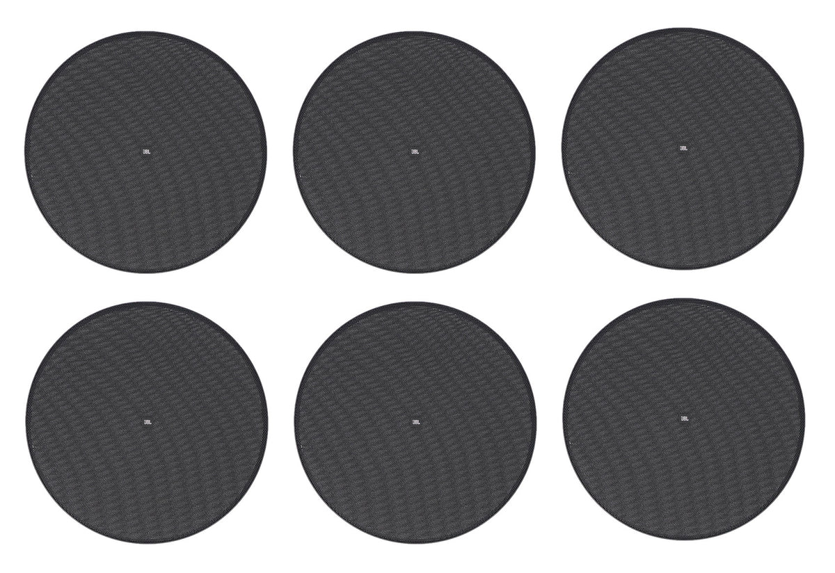 (6) JBL MTC-426BG Round Black Grilles for Control 426C/T, 426LP, 424LP Speakers
