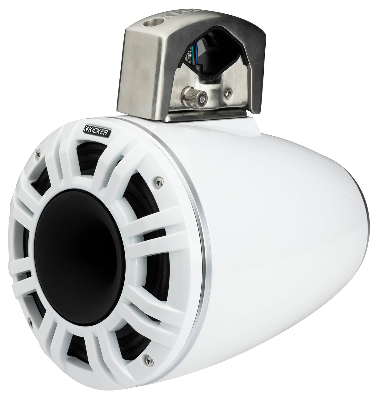 (2) Kicker 51KMTCXL65W 6.5" Horn Loaded Marine Wakeboard Tower Speakers KMTCXL65