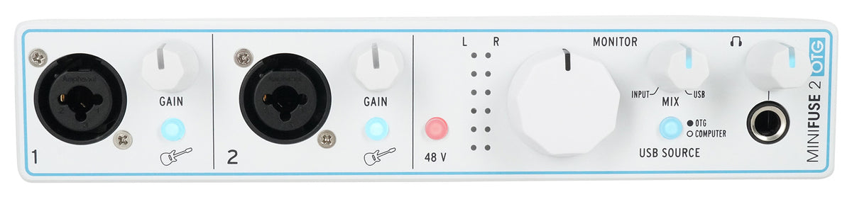 Arturia Minifuse 2 OTG Audio Recording Interface, Bus-Powered / 192 kHz / 24 bit