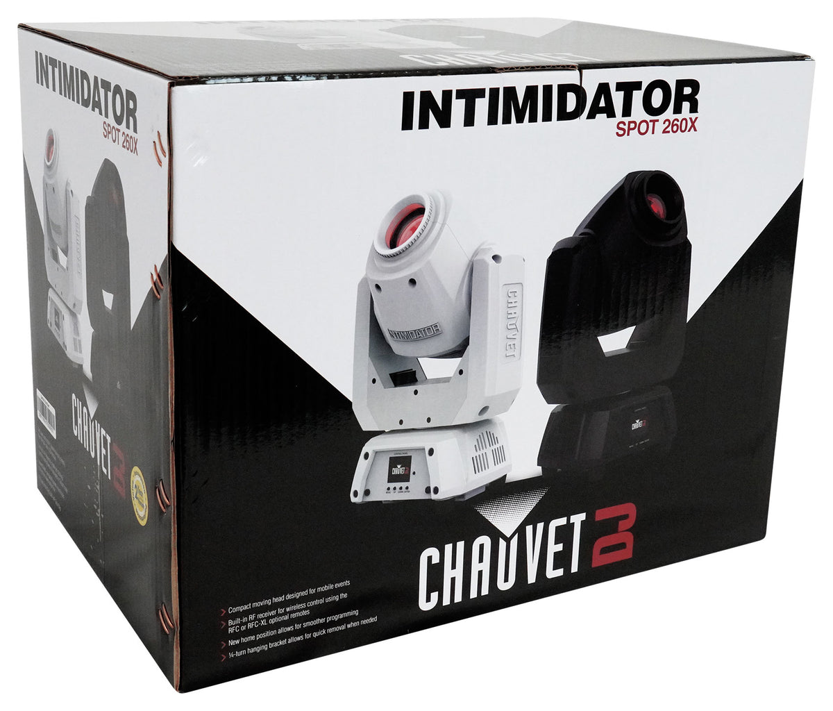 Chauvet DJ Intimidator Spot 260X Compact DMX LED Moving Head Light w/RF Receiver