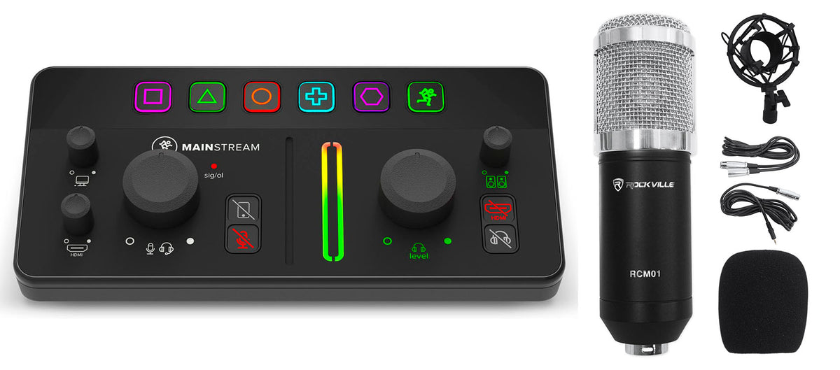 Mackie MainStream Bus Powered Live Streaming Interface w/HDMI/XLR/1/4"/USB-C+Mic
