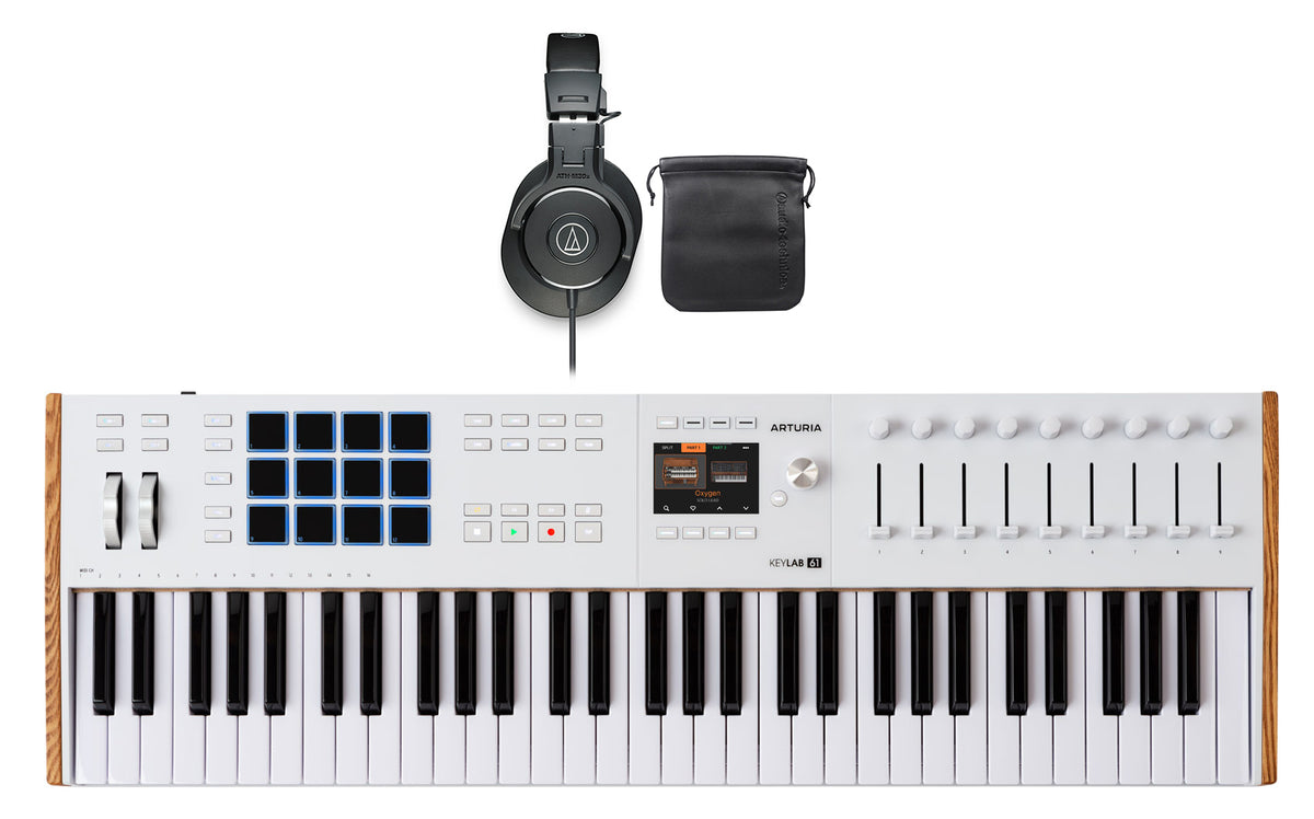 KEYLAB Mk3 61 White + ATH-M30X