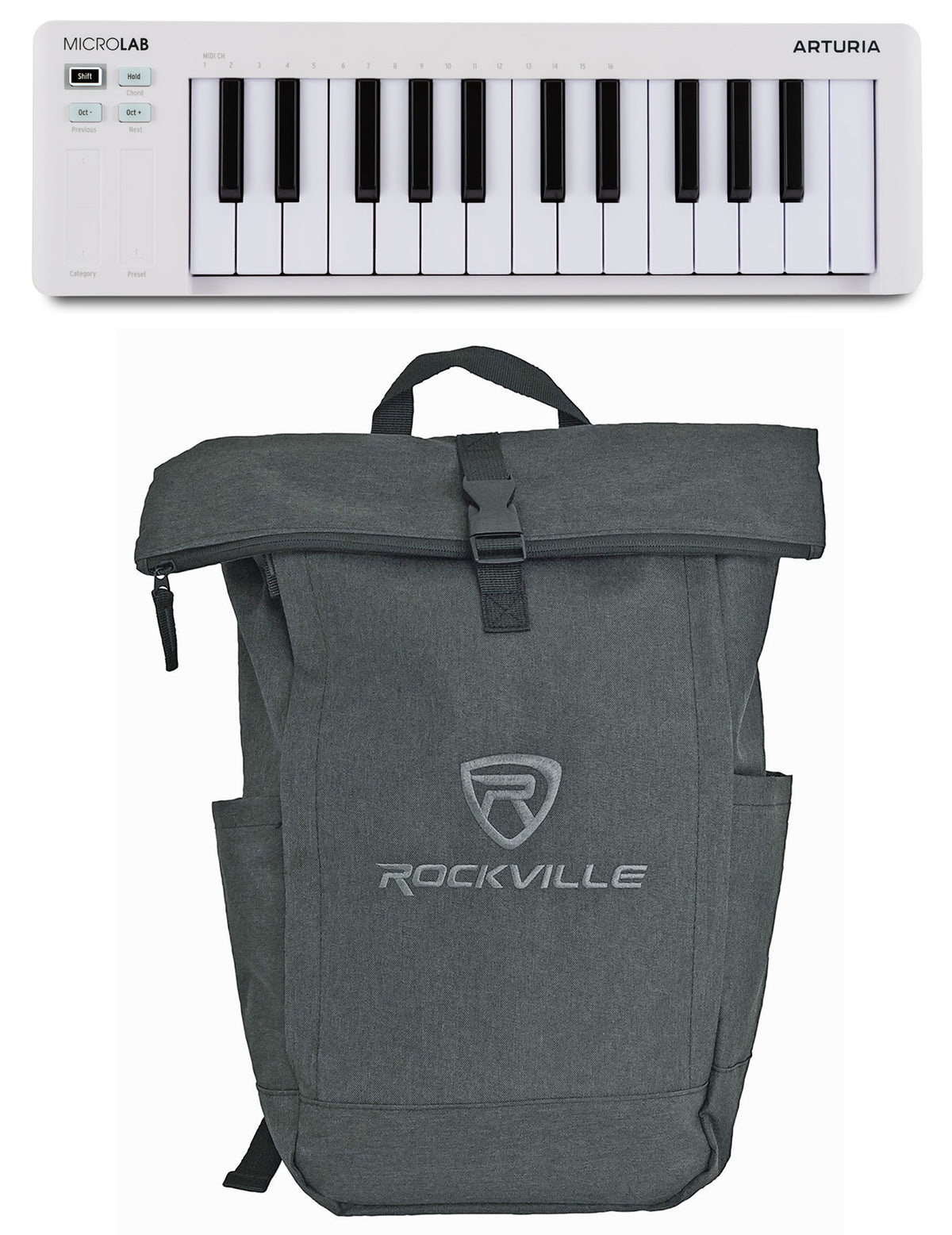 MICROLAB MK3 White + RPAK CHARCOAL