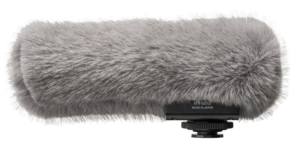 Audio Technica ATV-SG1LE Mono On-Camera Shotgun Microphone w/Plug in Power