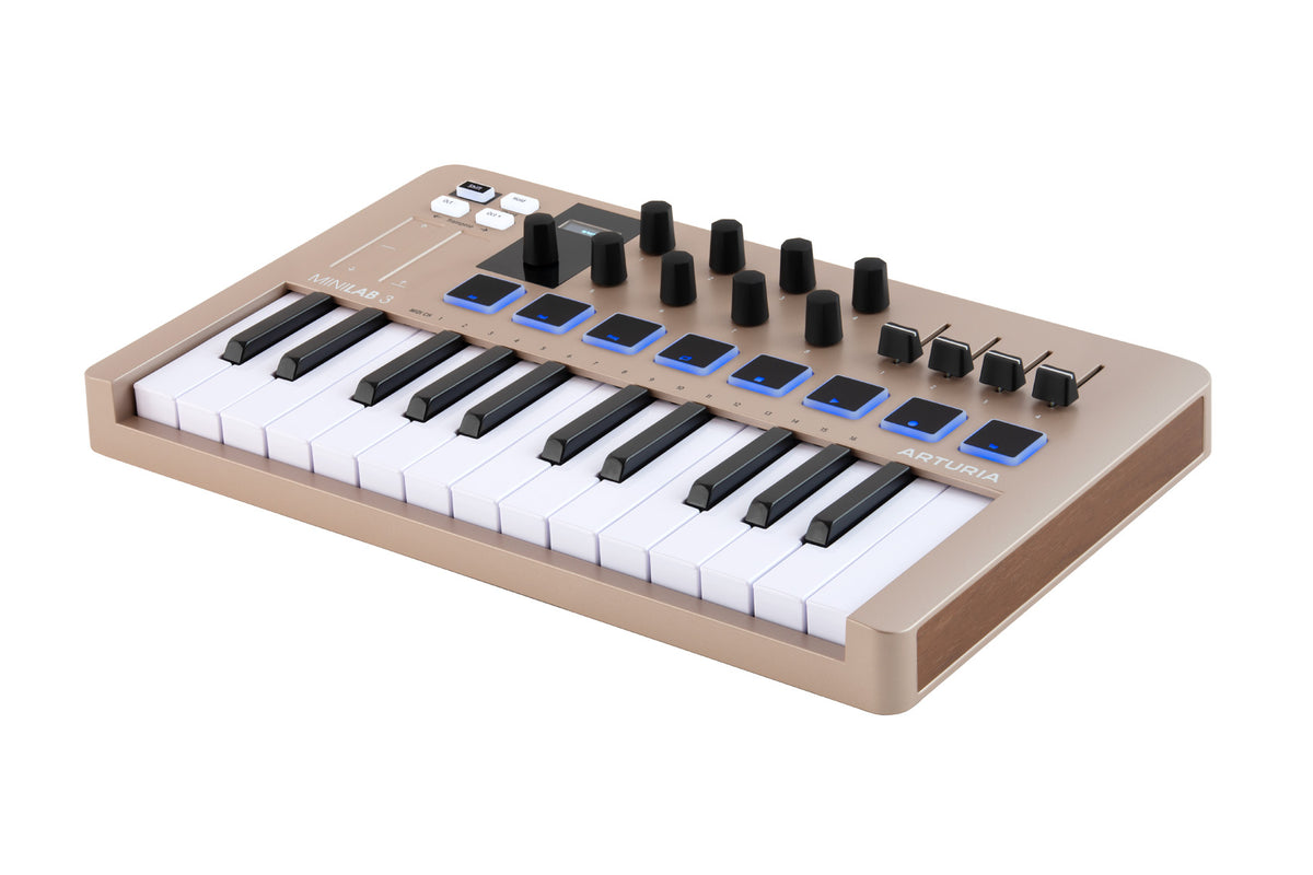 Arturia MiniLab 3 Champagne Limited Edition 25 key MIDI USB Keyboard Controller