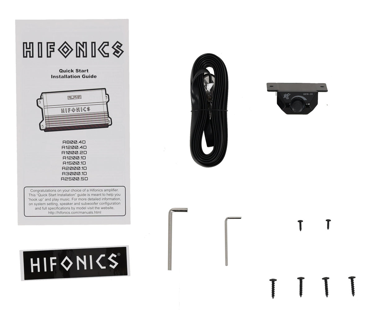 Hifonics A2000.1D 2000 Watt Mono Amplifier Class D 1-ohm Car Stereo Amp
