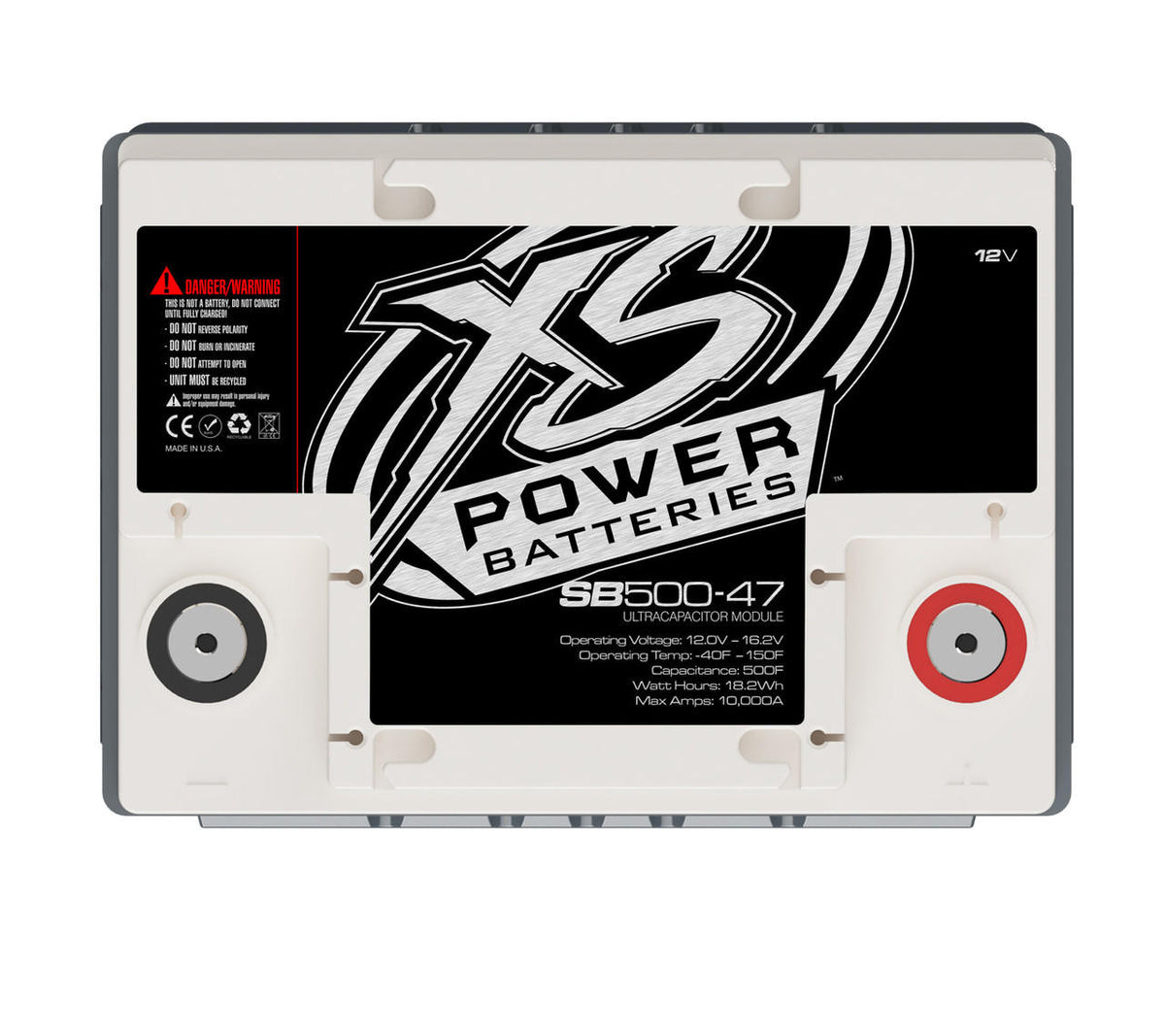 XS Power SB500-47 12V 4000 Watt 500 Farad Super Capacitor Bank
