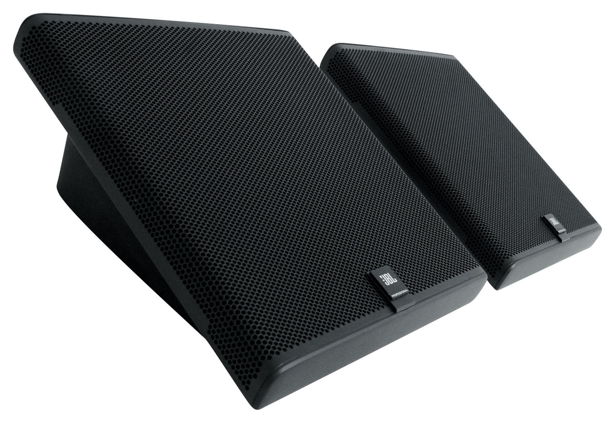 Pair JBL SLP12/T-BK Sleek Low-Profile On Wall Mount 3" 70v Commercial Speakers
