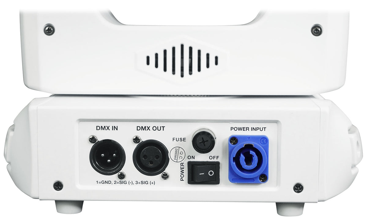 Rockville ROCK SPOT 260W V2 White Moving Head Wireless DMX DJ Prism/Gobo Light