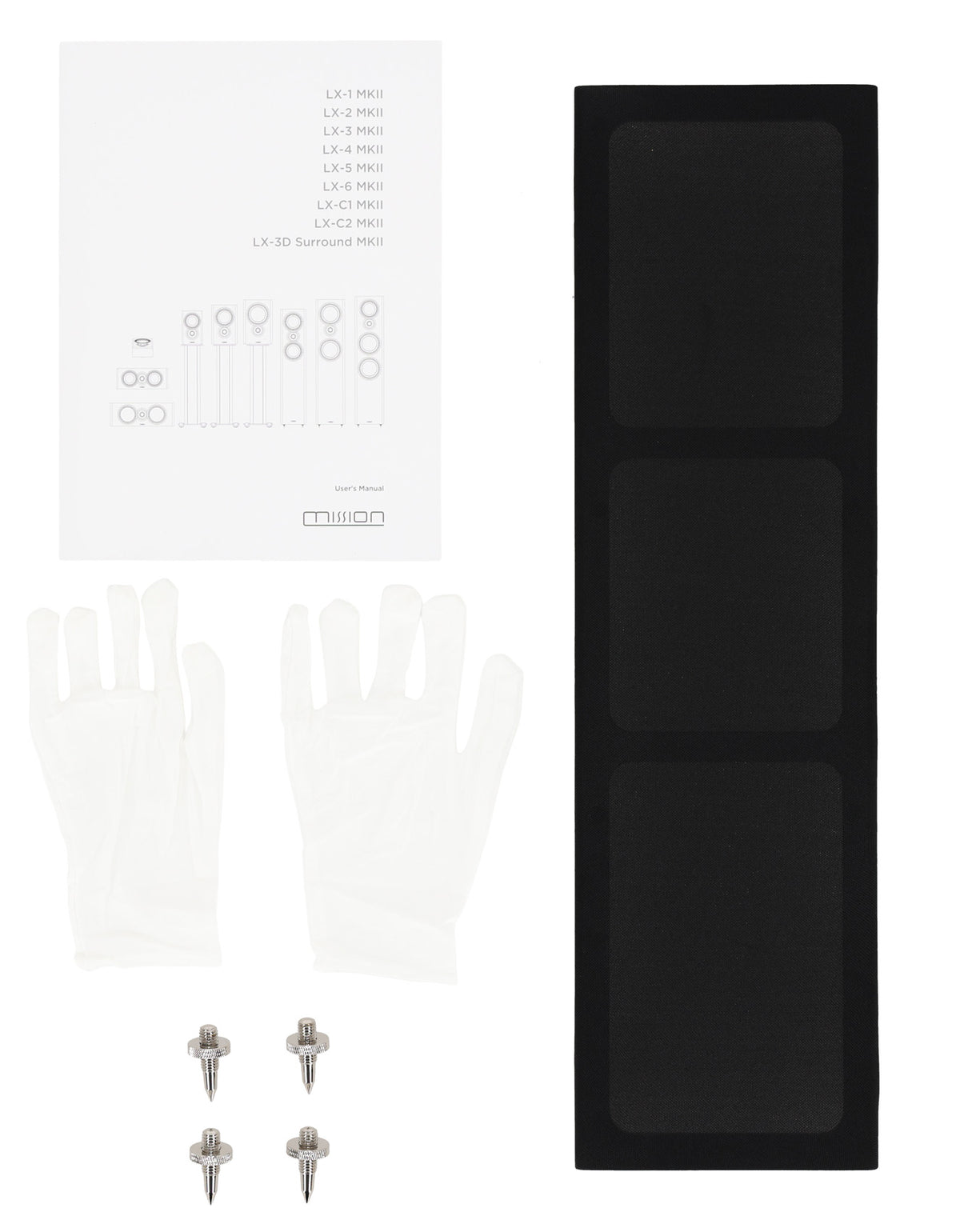Mission LX-6 MKII 6.5" 3-Way Floor Standing Home Audio Tower Speaker in Black