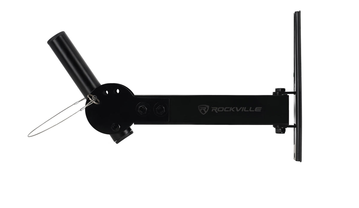 Rockville RPW30 Pair Wall Mount Brackets for PA Speakers, Swivel and Tilt, 35MM