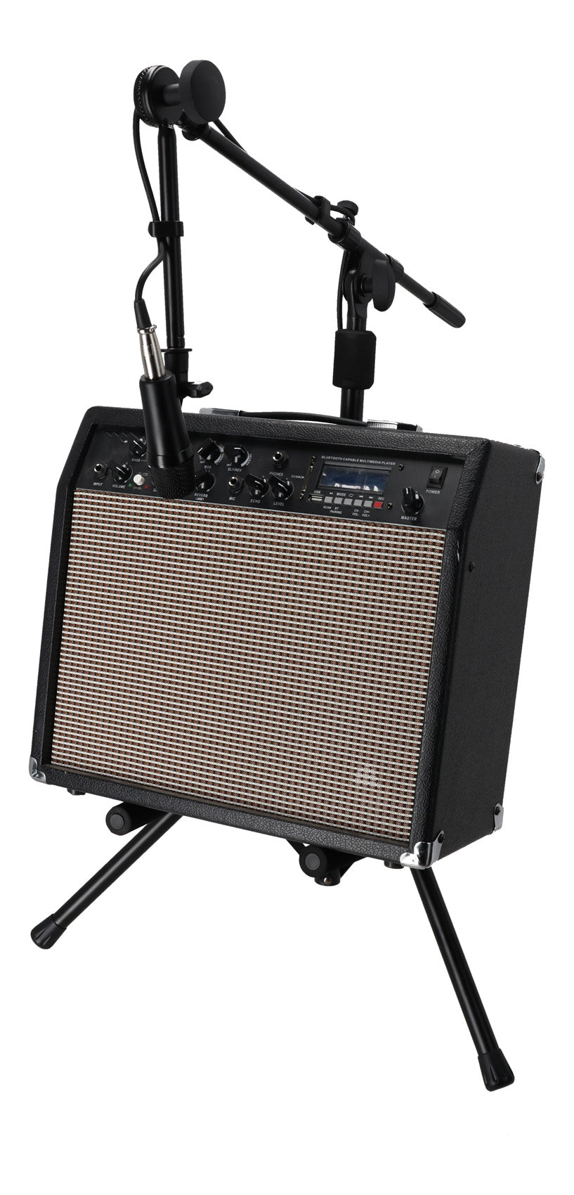 RS7501 Tilt-Back Tripod Amp Stand with Microphone Boom Arm