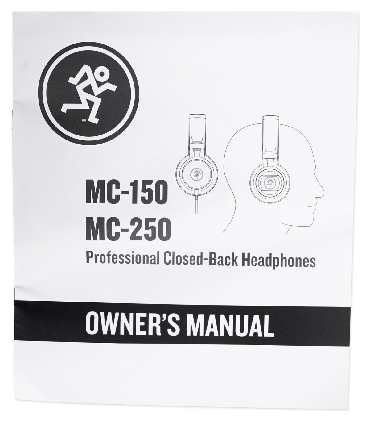 Mackie MC-250 Closed-Back Studio Monitoring Reference Headphones w/50mm Drivers