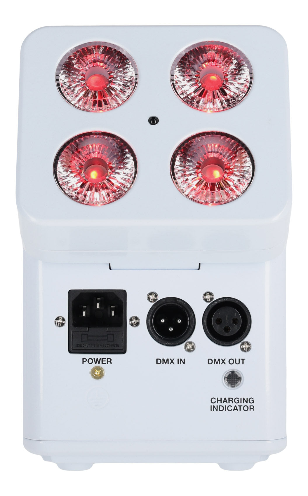 Rockville FLIP PAR WHITE Battery Par Can Wash Light w/ Wireless DMX+Wifi App
