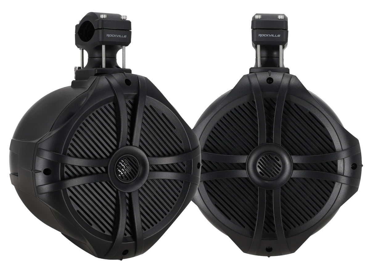 8" Tower Speakers for 14-18 Polaris RZR XP1000/900+Pods Bluetooth Player+Kit