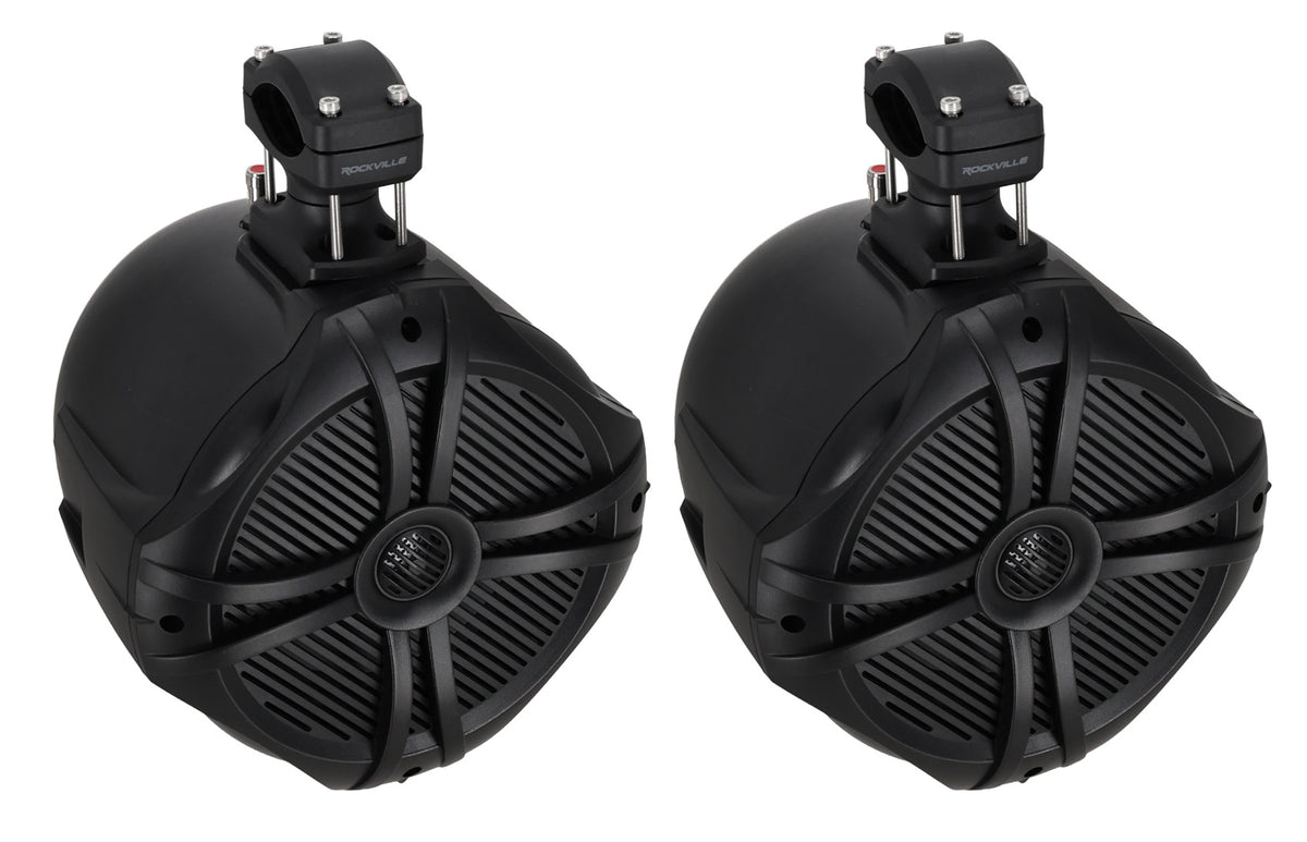 8" Tower Speakers for 14-18 Polaris RZR XP1000/900+Pods Bluetooth Player+Kit