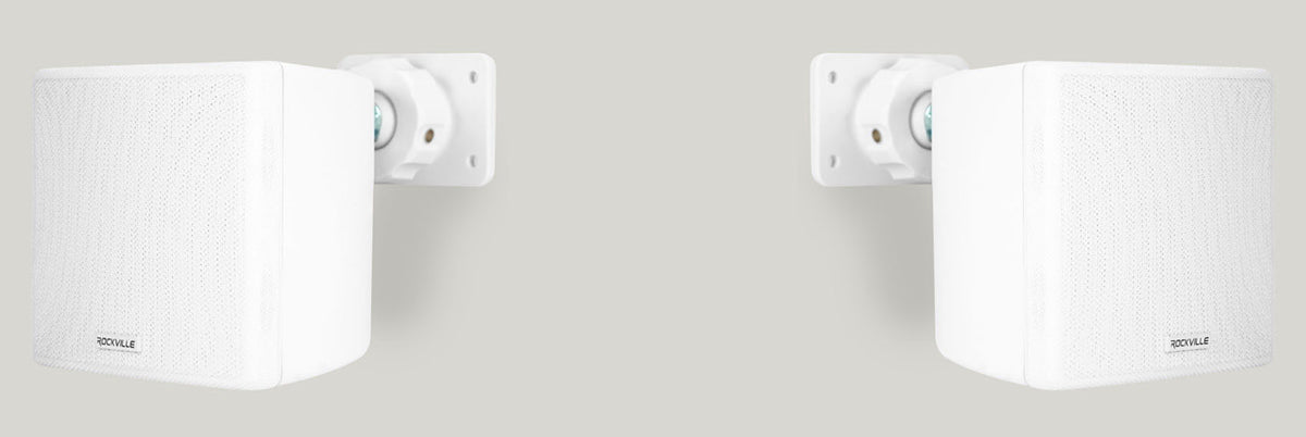 CSA 2120 Commercial Amplifier + (4) 3.5" White Cube Speakers