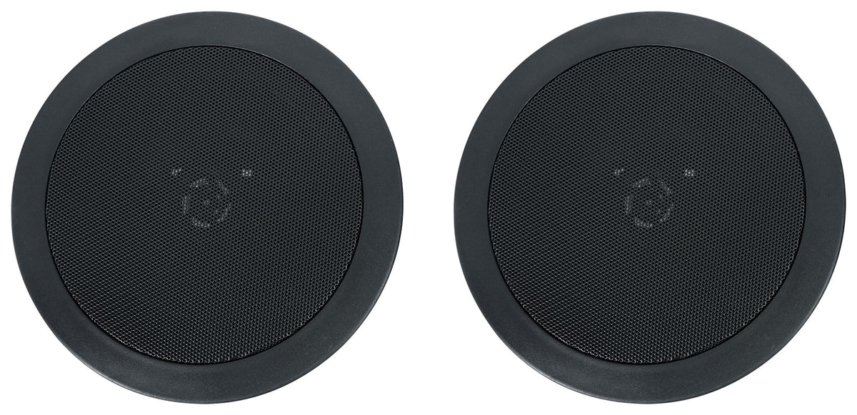 Rock Zone 8 Ch. Multi Room Receiver+(32) 5.25" Black Ceiling Speakers