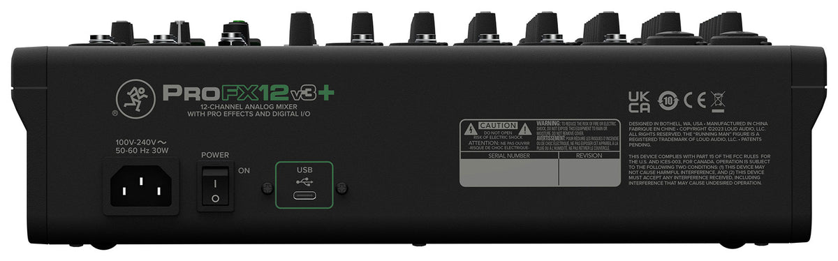 ProFX12v3+ Mixer with Fitted Dust Cover