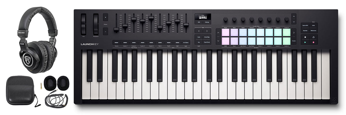 Launchkey 49 MK4 Keyboard Controller + PRO-M50 Studio Headphones
