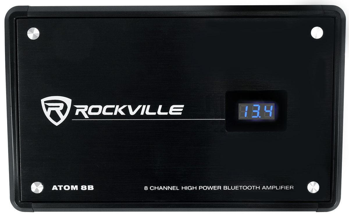 ATOM 8B 8-Channel Marine/Boat Bluetooth Amplifier+Kicker 4-Zone Control