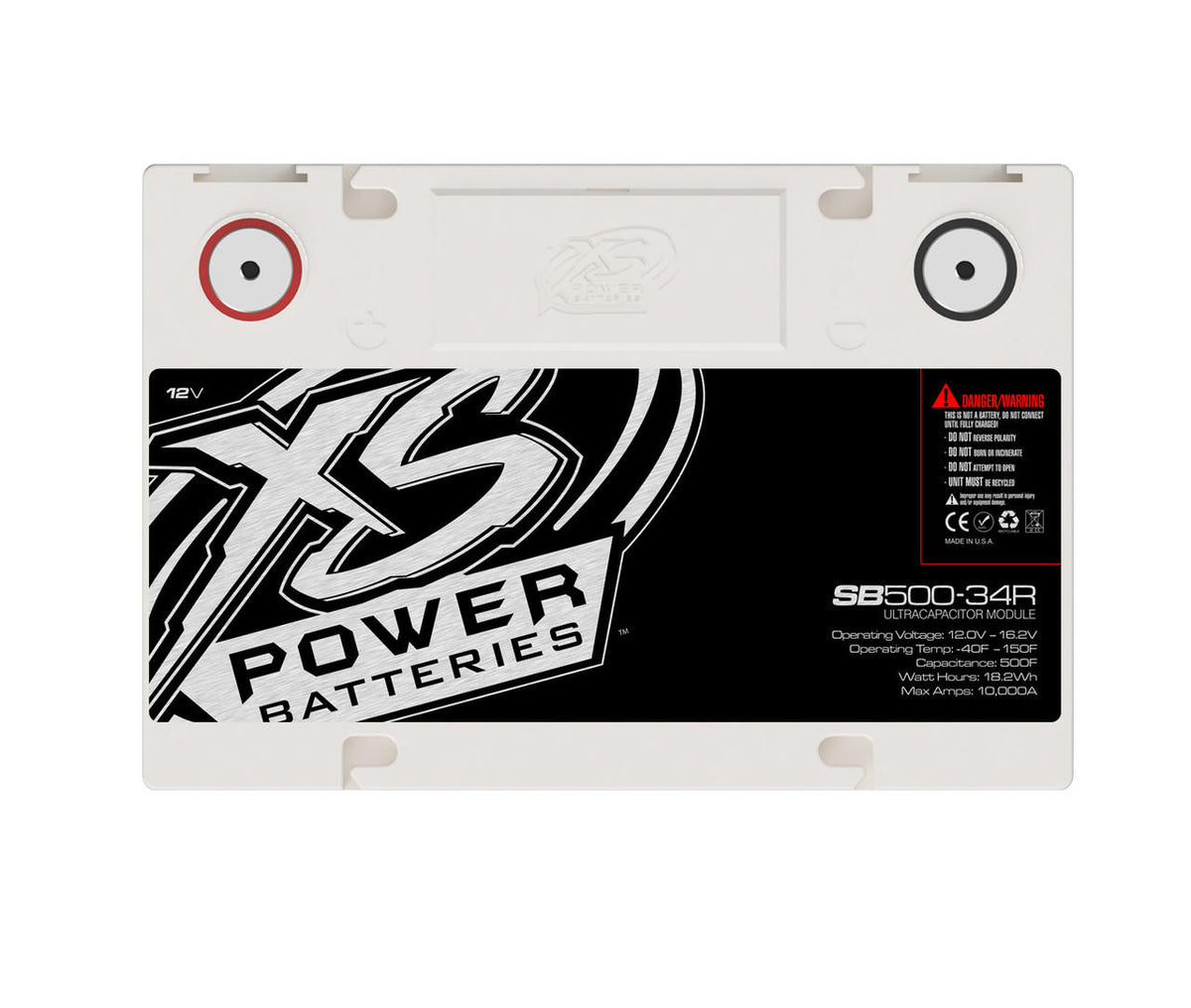 XS Power SB500-34R 12V 4000 Watt 500 Farad Super Capacitor Bank
