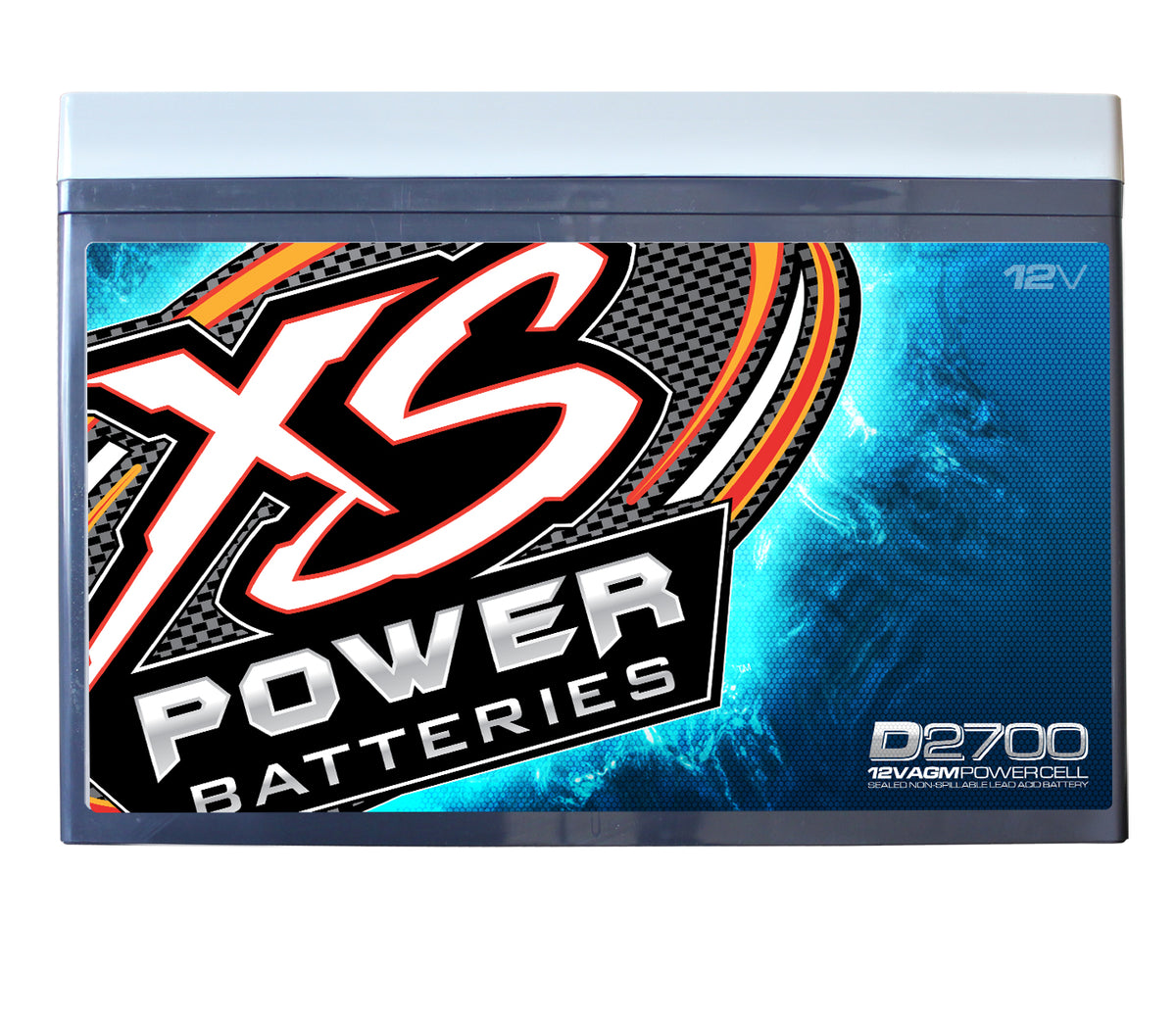 XS Power D2700 4300 Amp AGM Power Cell Car Audio Battery + Backpack