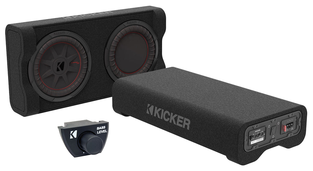Kicker 51PTRTP10 TRTP 10" 500w Powered Down-Fire Subwoofer+Enclosure Box PTRTP10
