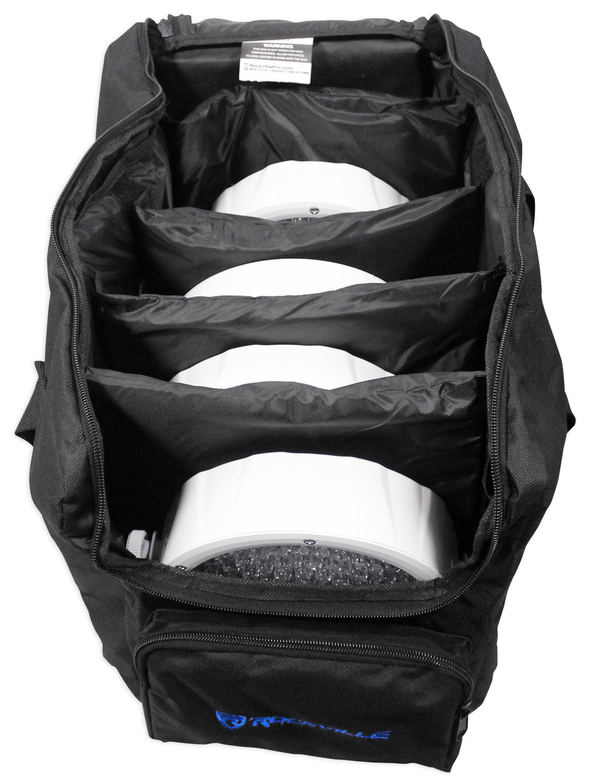 (4) EZPAR 64 RGBA ILS Rechargeable LED Par Wash Up-Lights+Carry Bag