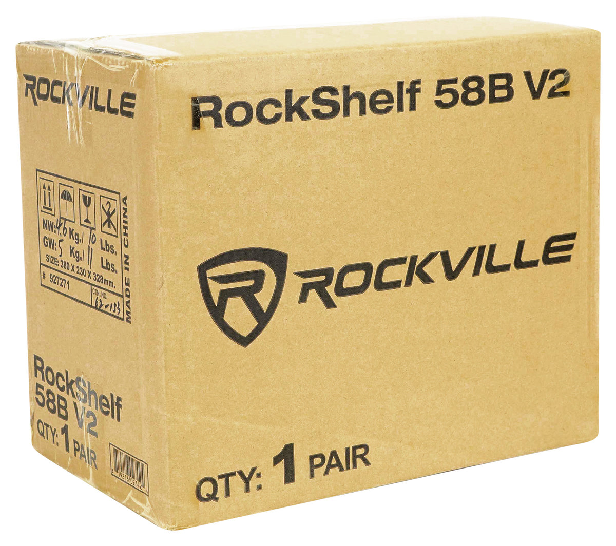 2 Rockville RockShelf 58B 360w Black 5.25" Bookshelf Speakers+Bluetooth/Wifi Amp
