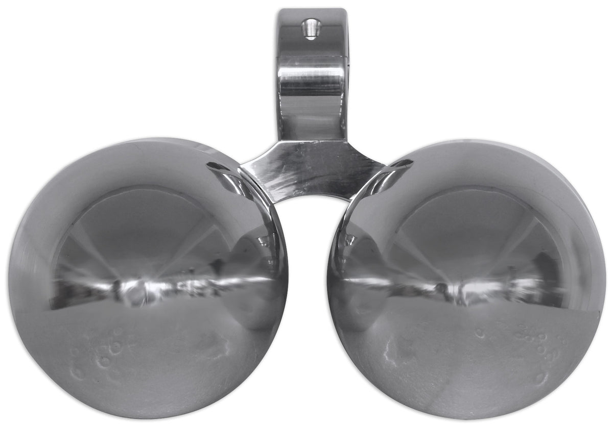 DMAC65S Dual 6.5" Polished Silver Aluminum Wakeboard Tower Speaker Enclosure