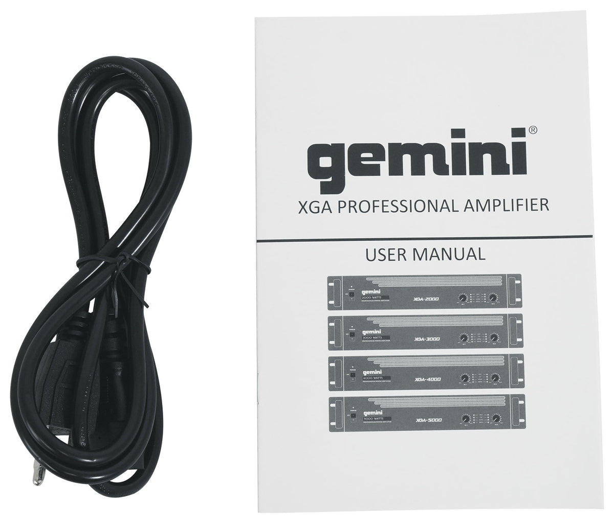 (2) SPGN124 12" 1200W DJ/Pro PA Speakers + Gemini Amplifier + Stands + Cables