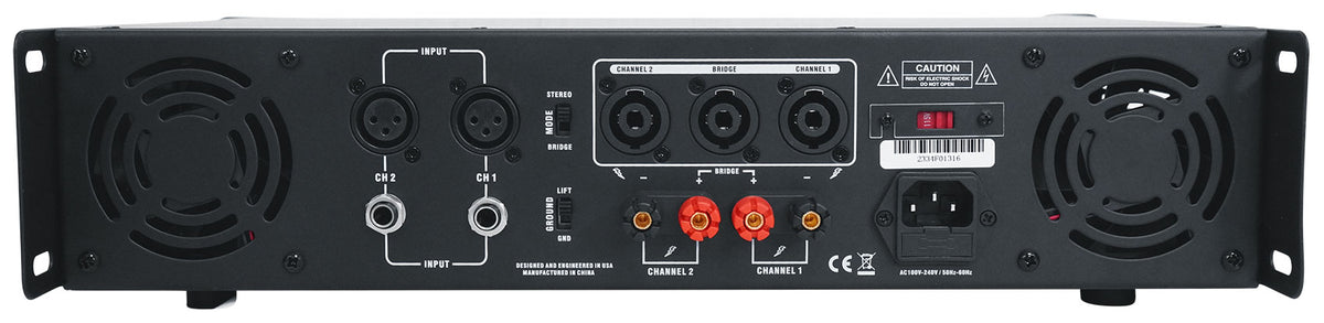 (2) SPGN108 10" 800W DJ/Pro PA Speakers+2000W Amplifier+Stands+Cables