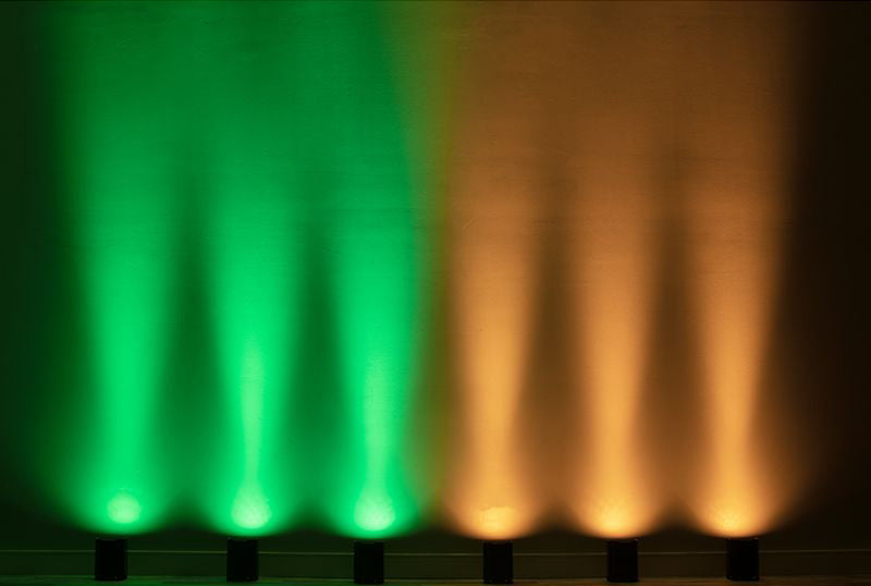 American DJ Element H6 Pak (6) RGBAW+UV LED Outdoor Wireless DMX Wash Up-Lights