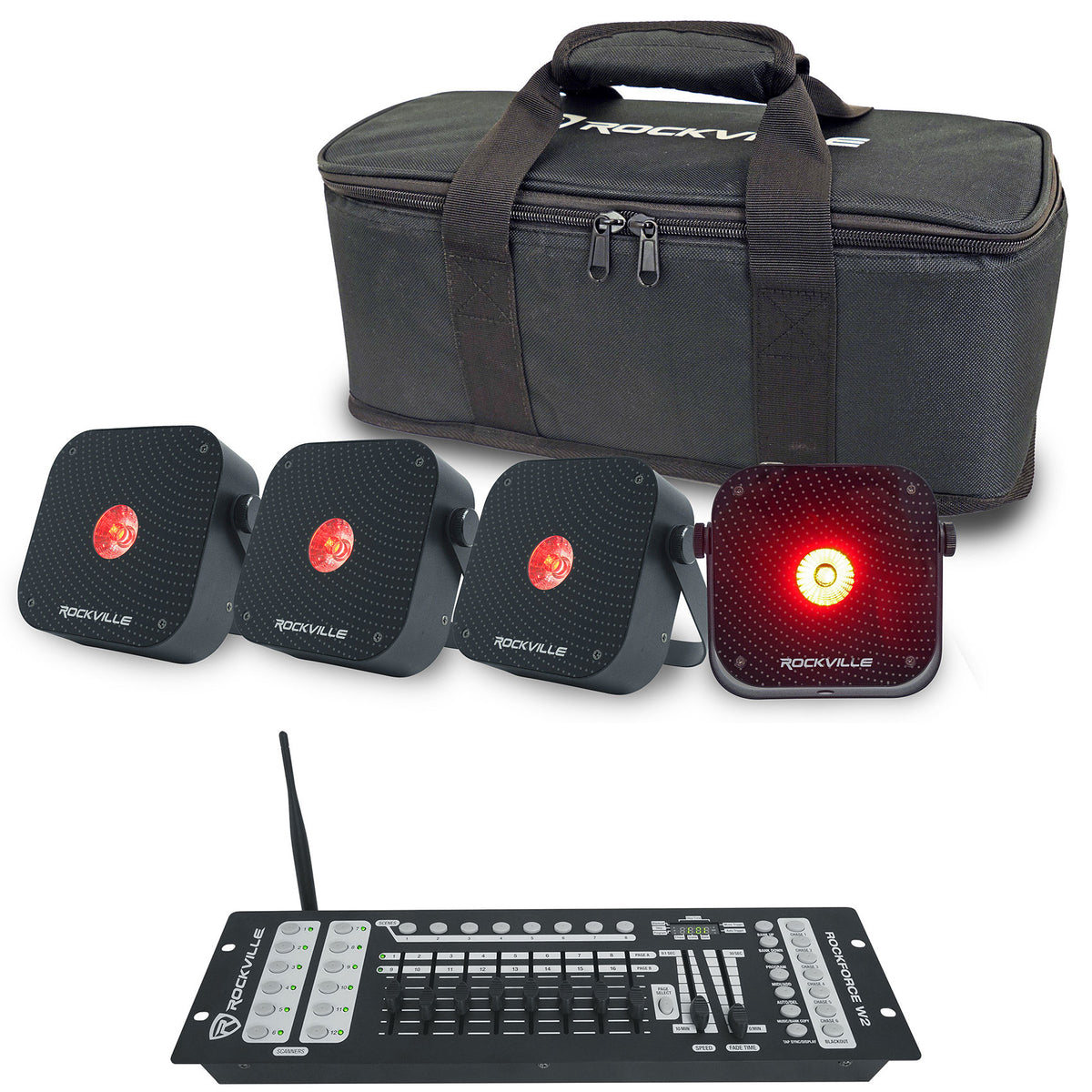 MINI RF1 V3 Black 4-Pack + ROCKFORCE W2