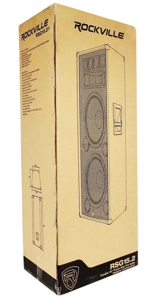 RSG15.24 Dual 15" 2-Pack + XGA-5000 Amplifier Bundle