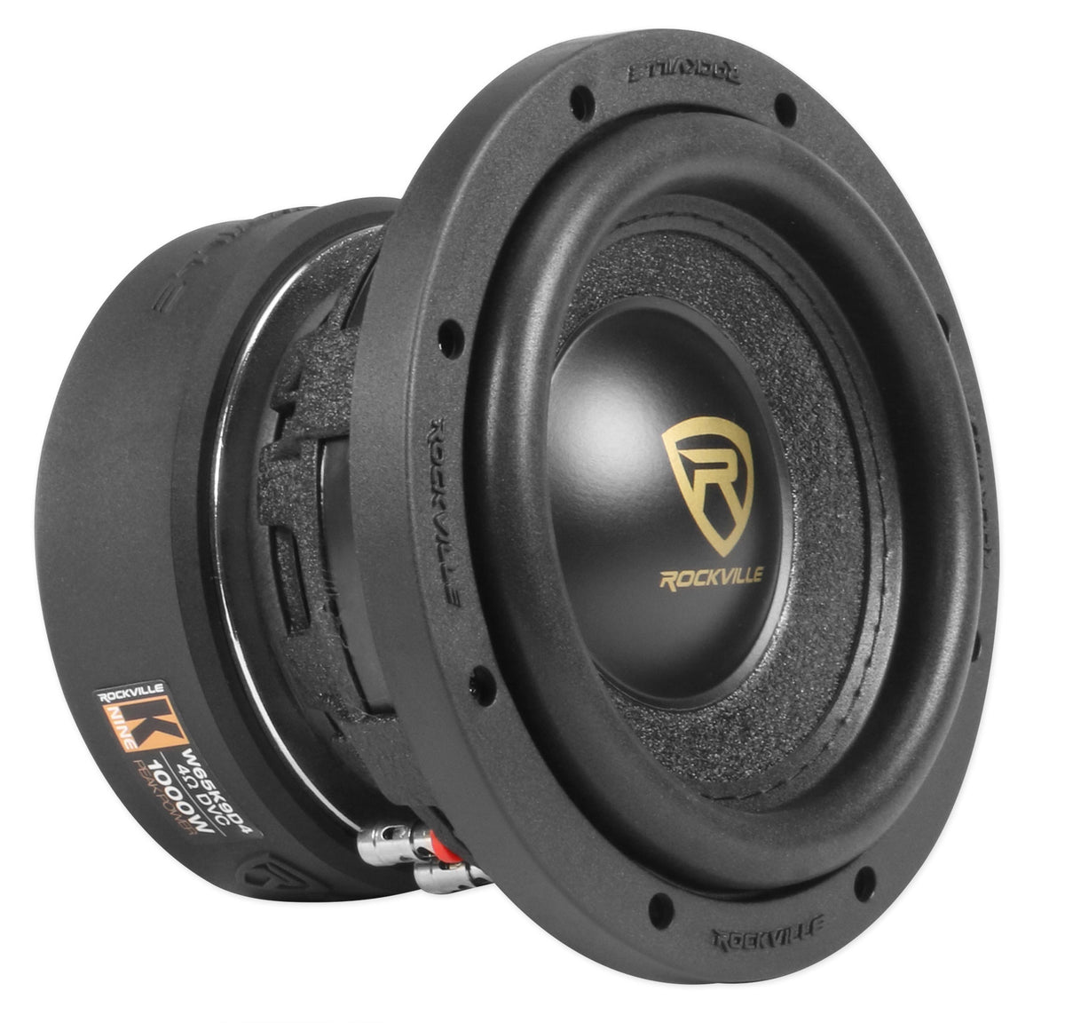 Rockville W65K9D4 + dB11 Mono Amplifier Bundle