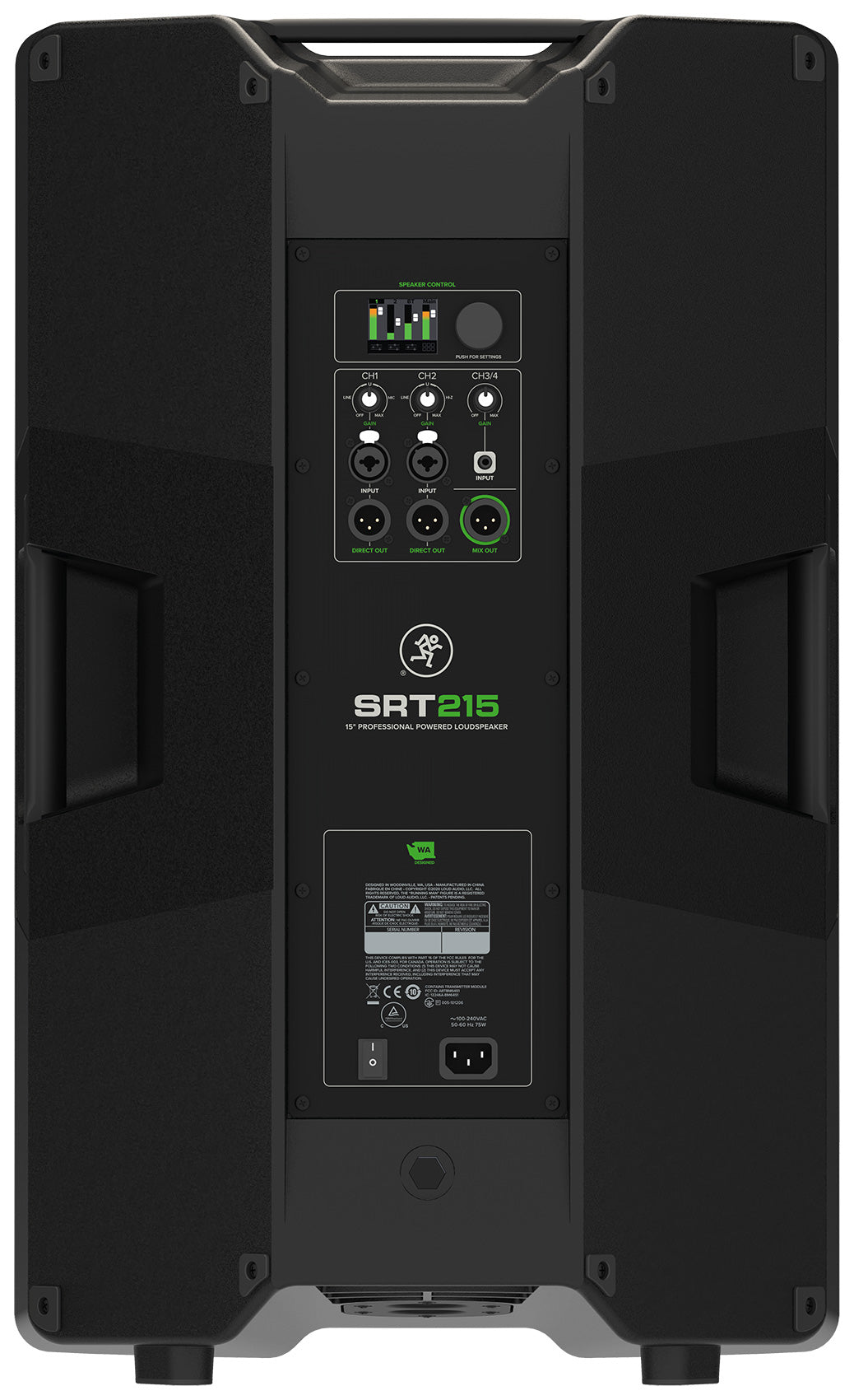 SRT215 15" 1600 Watt Powered Active DJ PA Speaker With Bluetooth & Microphone