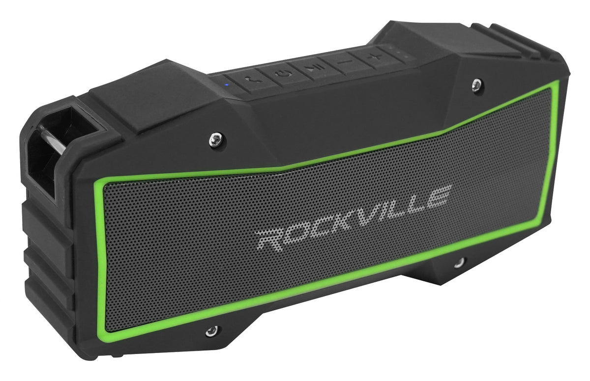 CompRT 1000W 12" Shallow Subwoofer + ROCK EVERYWHERE Portable Bluetooth Speaker