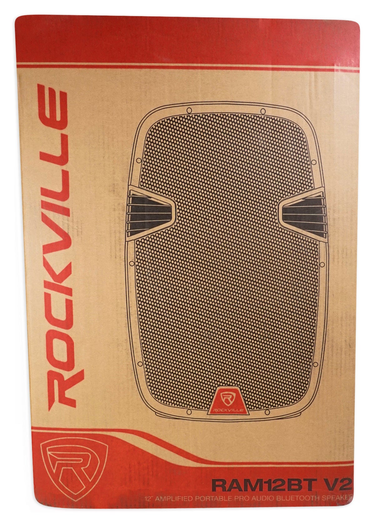 RAM12BT 12" Rechargeable 600W DJ PA Speaker+Mics/Bluetooth+Slip Cover