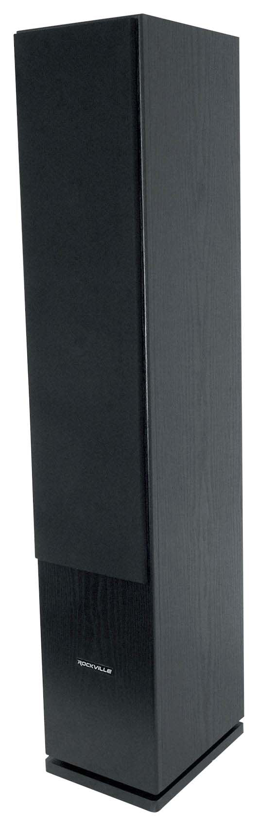 (2) Rockville Rocktower 64B Black Home Tower Speakers+Bluetooth/Wifi Amp+Sub
